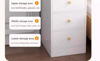 Bedside table Extremely narrow bedside crevice shelf bedside side low cabinet
