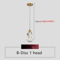 Crystal Bedside Pendant Light