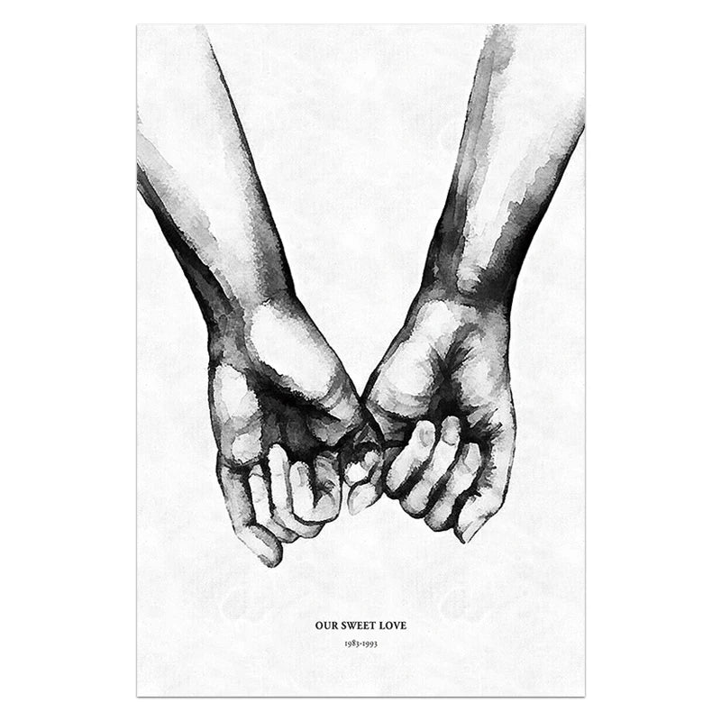 Nordic Love Quote Canvas
