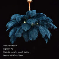 Feather Ostrich Pendant Light