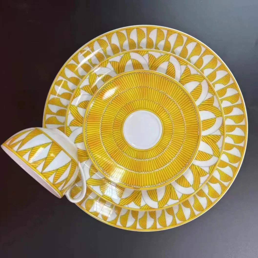 Geometric Bone China Plate