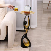 Abstract Resin Side Table