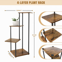 EFAN 4/5/6 Tier Plant Stand Indoor Metal Plant Shelf for Multiple Plants Small Corner Flower Stand for Patio Garden Balcony Home
