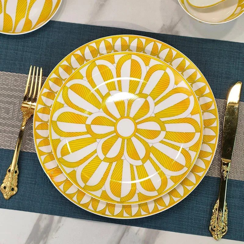 Geometric Bone China Plate