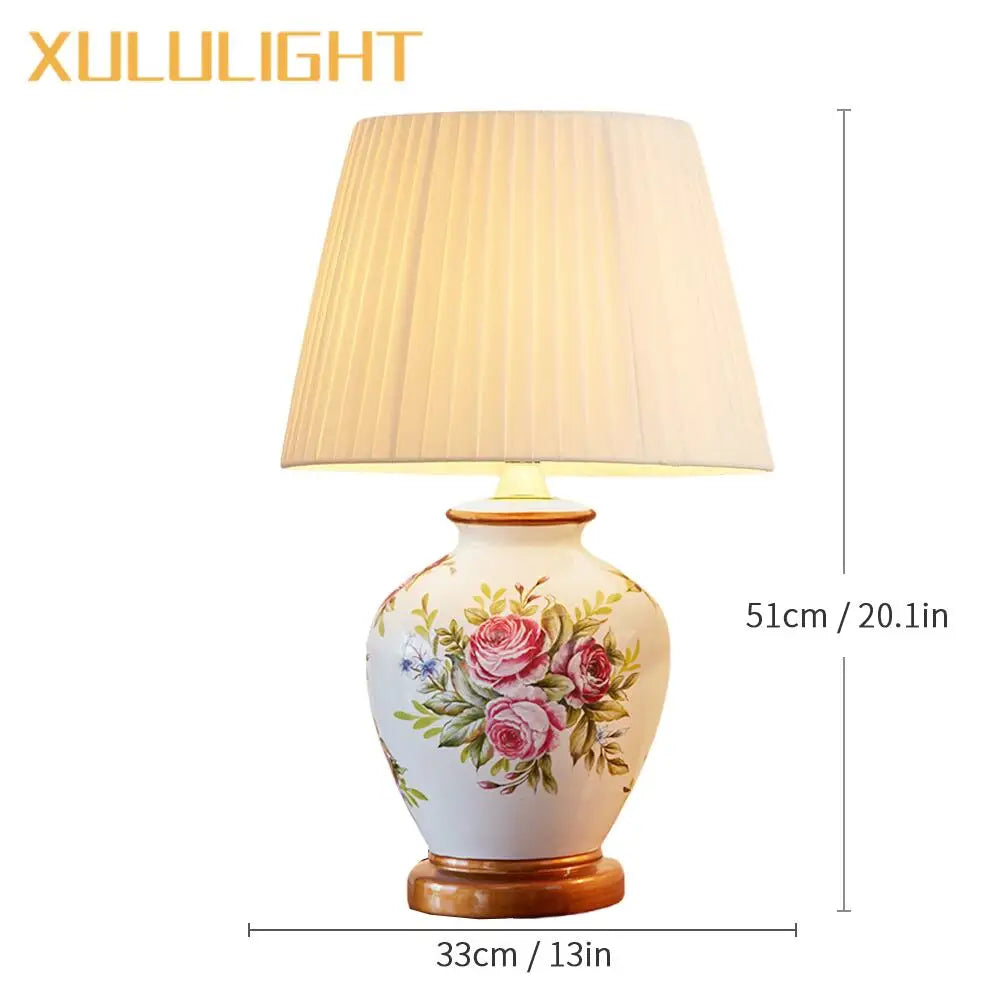 Hand Painted Ceramic Lamp
