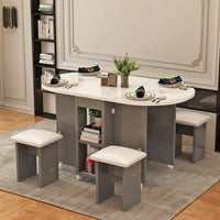 Folding Four Chair Dining Set