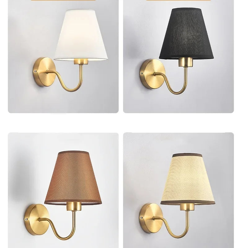 Retro Fabric Wall Sconce