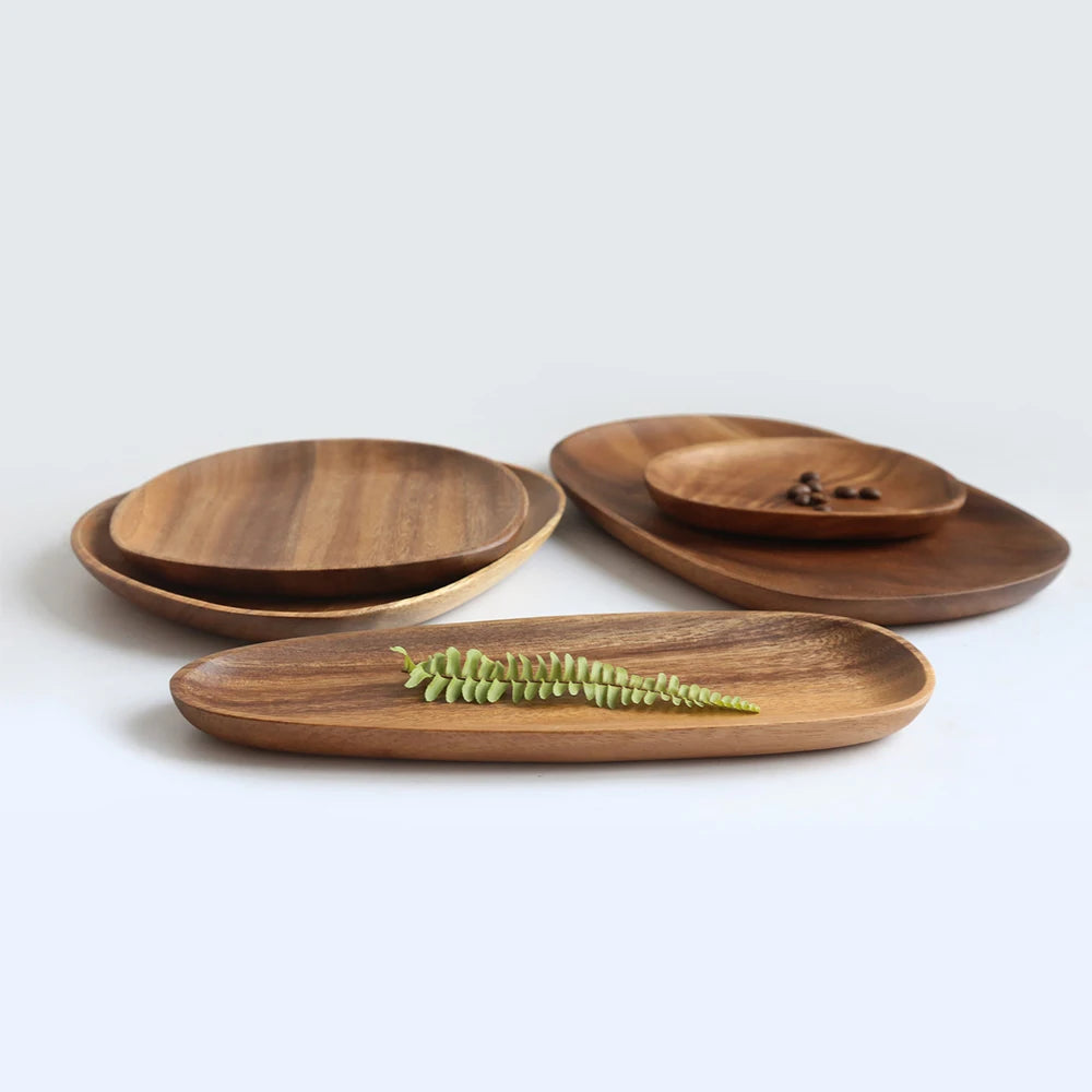 Irregular Solid Wood Tray