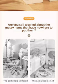 Bedside table Extremely narrow bedside crevice shelf bedside side low cabinet