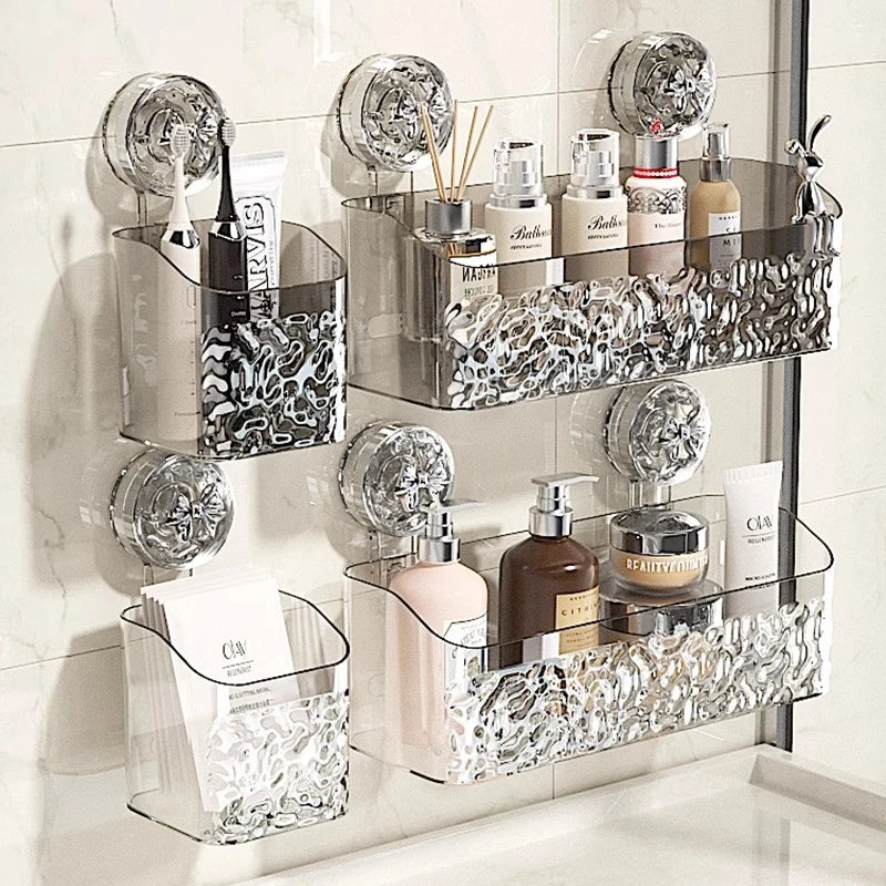 Glacier Suction Bathroom Shelf