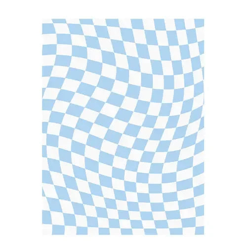 Retro Checkerboard Plush Rug