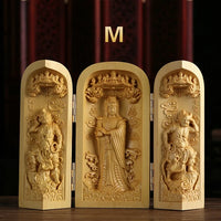 Carved Boxwood Buddha Statue