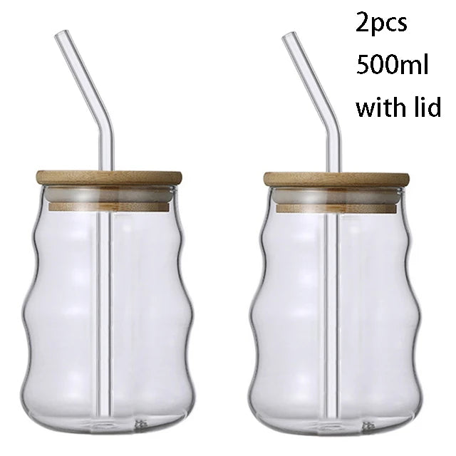 Bamboo Lid Glass Tumbler