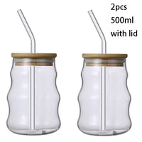 Bamboo Lid Glass Tumbler