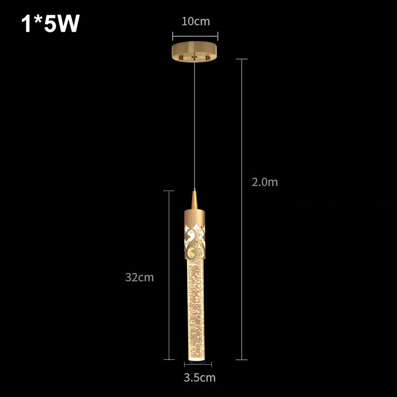 Crystal Drop Pendant Light
