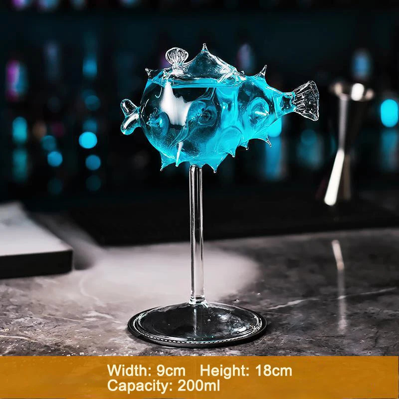 Sculptural Bird Cocktail Glass