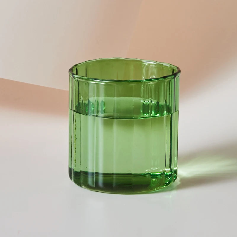 Ribbed Heatproof Glass Mug