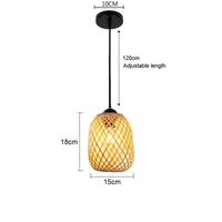 Handwoven Rattan Pendant Light