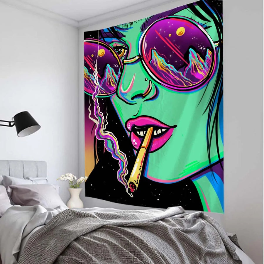 Psychedelic Oversized Wall Tapestry