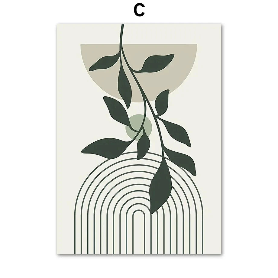 Sage Leaf Matisse Canvas