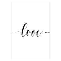 Nordic Love Quote Canvas