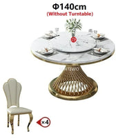 Round Marble Dining Set