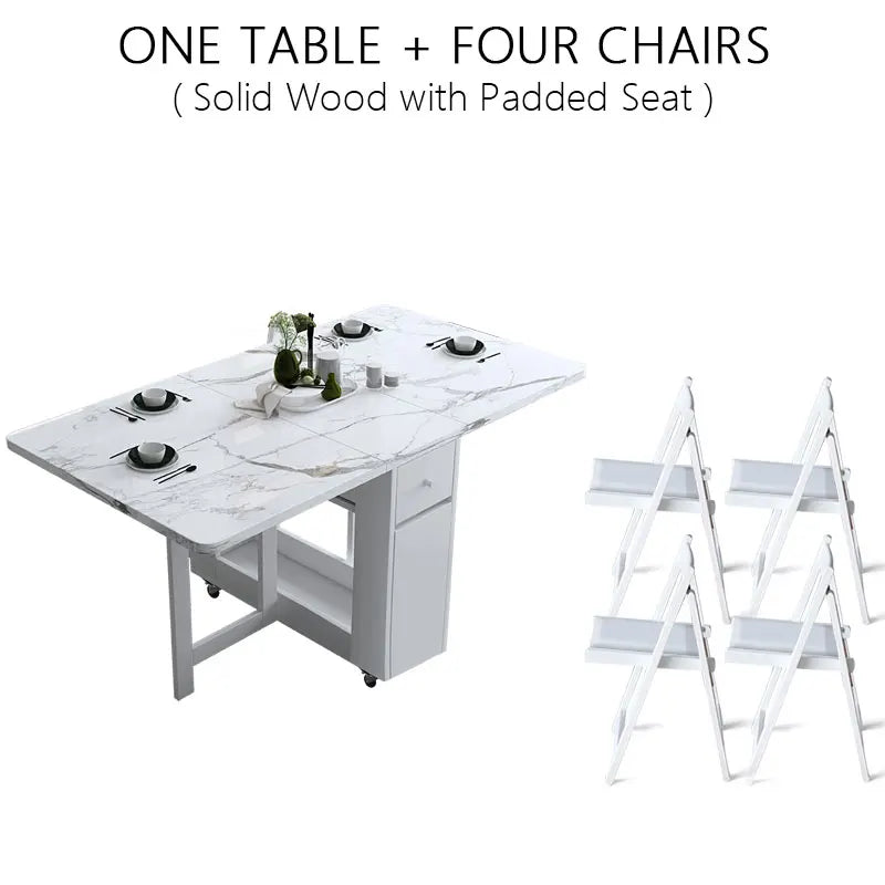 Foldable Dining Table Set