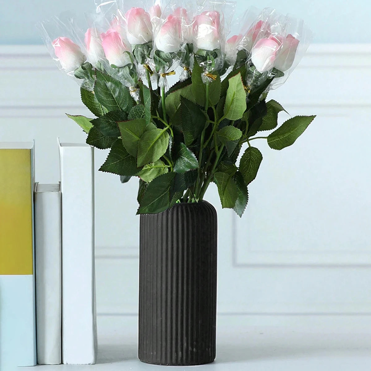 Striped Modern Plastic Vase