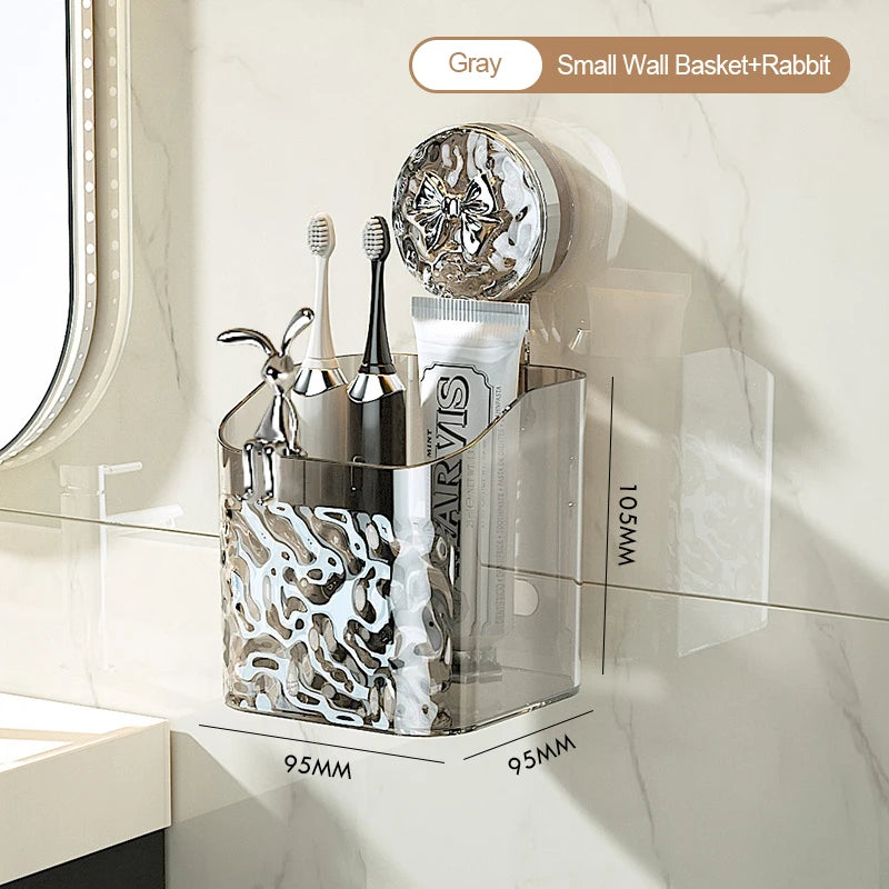 Glacier Suction Bathroom Shelf
