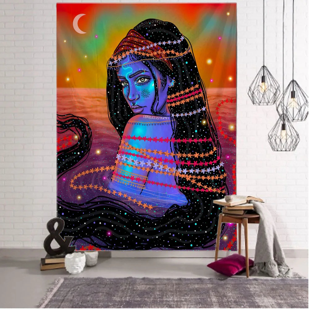 Psychedelic Oversized Wall Tapestry