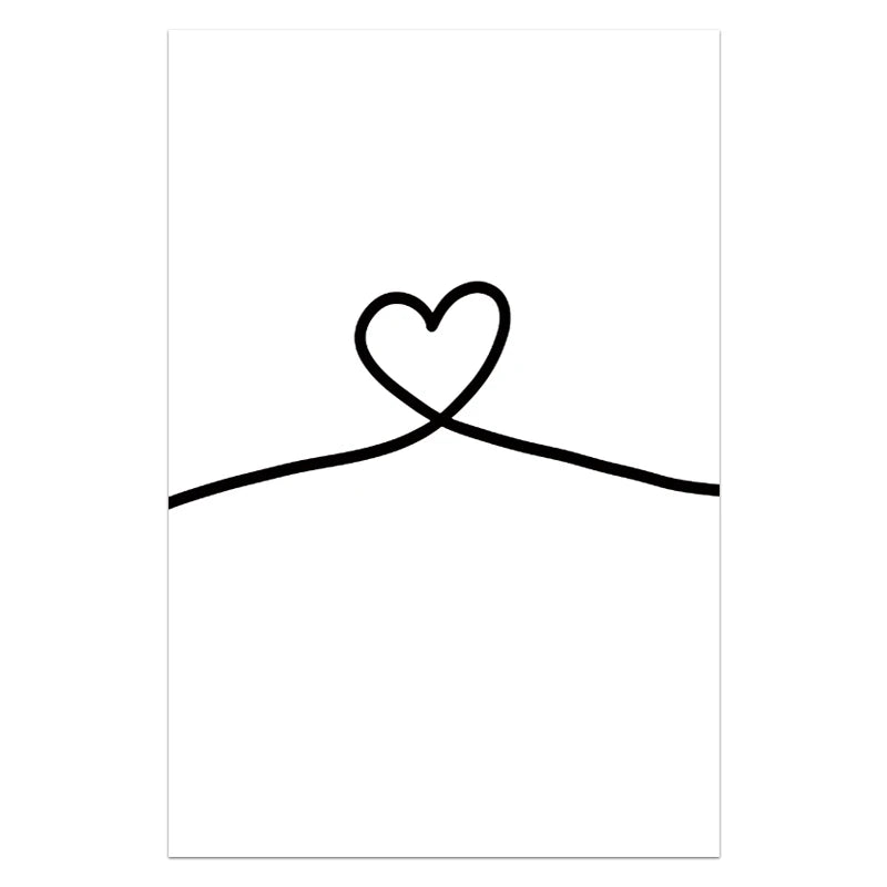 Nordic Love Quote Canvas