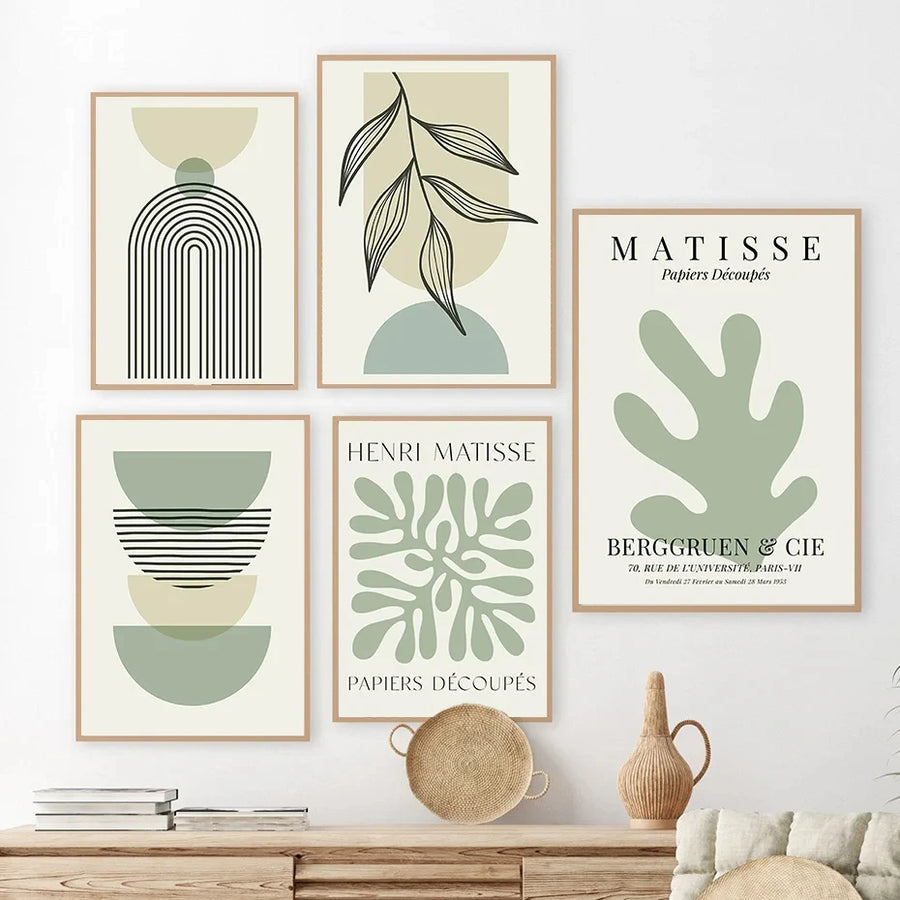 Sage Leaf Matisse Canvas