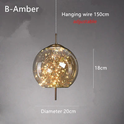 Starry Glass Pendant Light