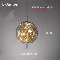Starry Glass Pendant Light
