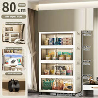 Large Capacity Multifunction Folding Storage Cabinet Dustproof Wardrobe Closet Organizer Easy-to-Install Storage Boxes