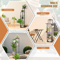 EFAN 4/5/6 Tier Plant Stand Indoor Metal Plant Shelf for Multiple Plants Small Corner Flower Stand for Patio Garden Balcony Home