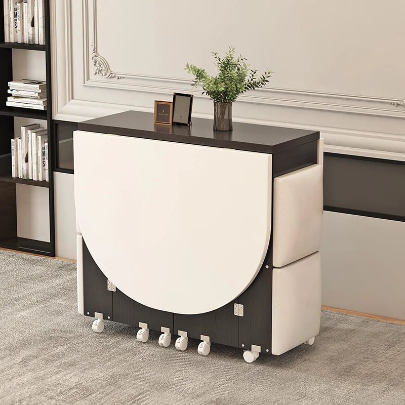 Folding Four Chair Dining Set