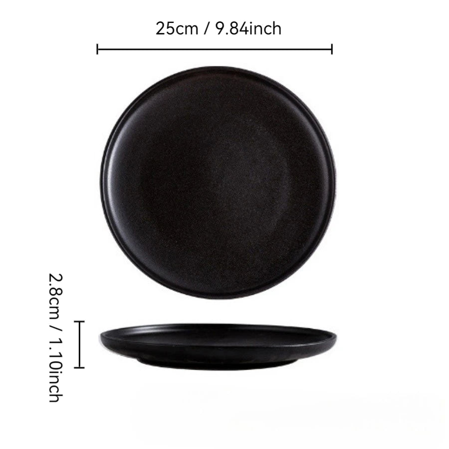 Black Japanese Dinnerware Set