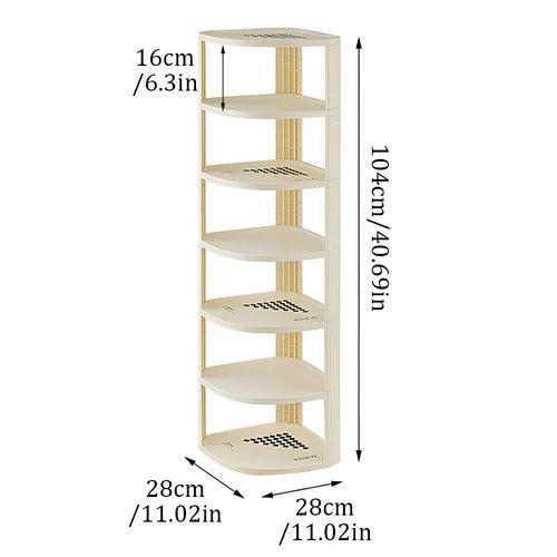 Tall 3-9 Tier Shoe Rack with Adjustable Shelves - Closet Organizer for Shoes & More