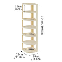 Tall 3-9 Tier Shoe Rack with Adjustable Shelves - Closet Organizer for Shoes & More