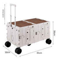 Outdoor camper trolley case picnic tools car foldable movable dining table multi-functional camp car