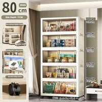 Large Capacity Multifunction Folding Storage Cabinet Dustproof Wardrobe Closet Organizer Easy-to-Install Storage Boxes
