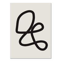 Abstract Boho Line Canvas