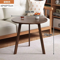 Rubber Wood Round Coffee Table