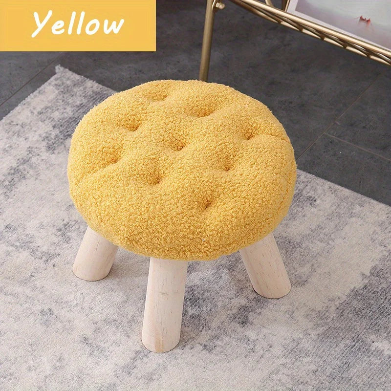 Flower Stool, Footstool, Shoe Changing Stool, Sofa, Coffee Table, Low Stool, Small Round Stool, Living Room, Bedroom