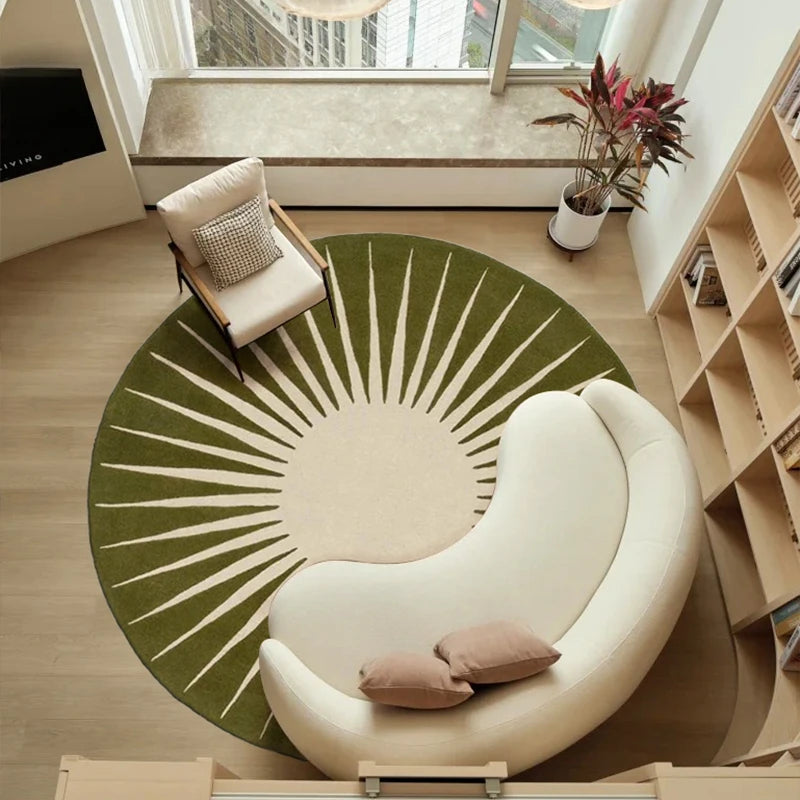 Geometric Round Lounge Rug