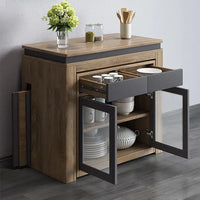 Extendable Storage Dining Table