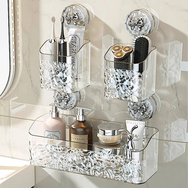 Glacier Suction Bathroom Shelf