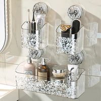 Glacier Suction Bathroom Shelf