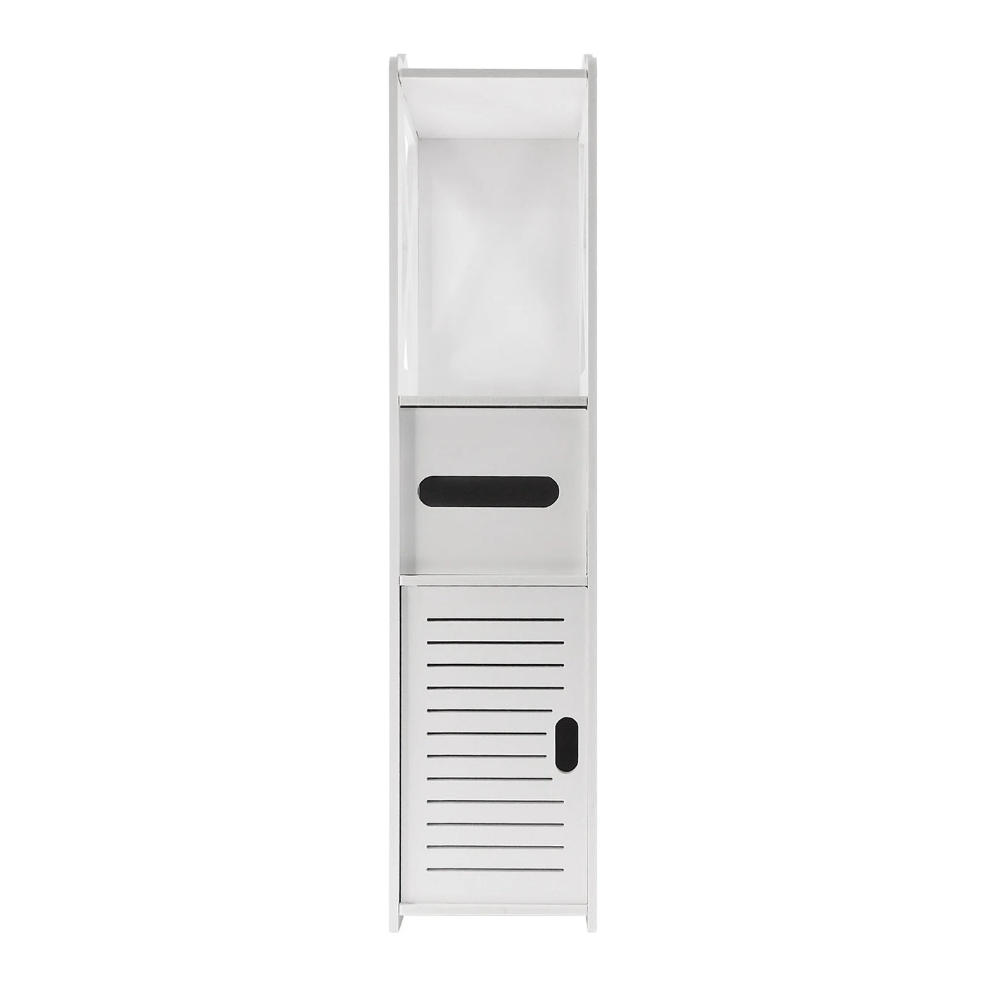 Bathroom Cabinet with Door, 80x20x12cm, Slim and Tall, PVC Material Waterproof, Easy to Install, Easy to Clean,